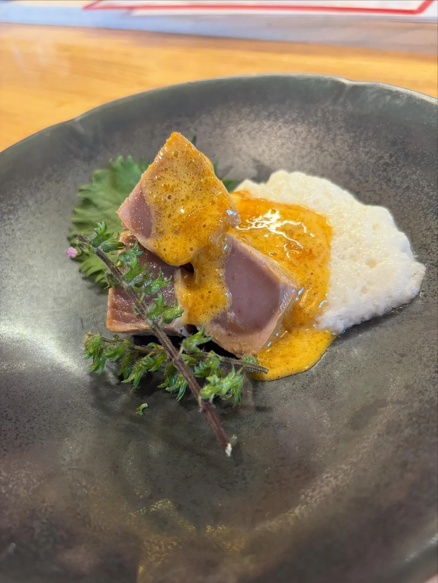 マグロの山かけ。